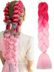 Pack of 1 Large Braiding Hair 24Inch Suitable For Women Daily